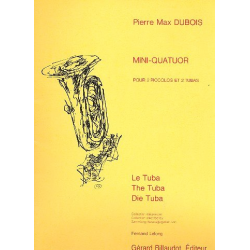 Mini Quatuor : pour 2 piccolos et 2 tubas -Pierre Max Dubois