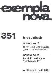 Sonate Nr.2 : für Violine und Klavier -Lera Auerbach