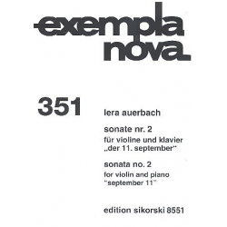 Sonate Nr.2 : für Violine und Klavier -Lera Auerbach