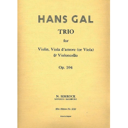 Trio A-Dur op.104 : für Violine, -Hans Gal