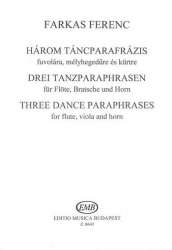 3 Tanzparaphrasen für Flöte, Viola -Ferenc Farkas