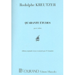40 Études : -Rodolphe Kreutzer