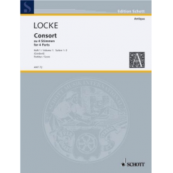 Consort zu 4 Stimmen (1600) Band 1 : -Matthew Locke