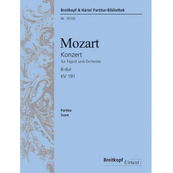 Konzert B-Dur KV191 : -Wolfgang Amadeus Mozart