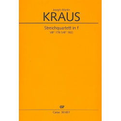 Streichquartett f-Moll Nr. 2 VBý178 (VB1/178) -Joseph Martin Kraus