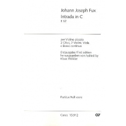 Intrada in C E62 : für Violine piccolo -Johann Joseph Fux