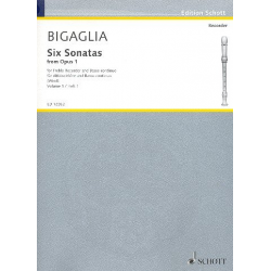 6 Sonatas from op.1 vol.1 op.1,3 -Diogenio Bigaglia