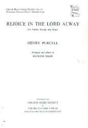 Rejoice in the Lord alway : - Henry Purcell