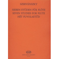 7 Etüden für Flöte solo -Endre Szervánsky