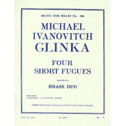 4 short fugues : for trumpet and trombone - Mikhail Glinka