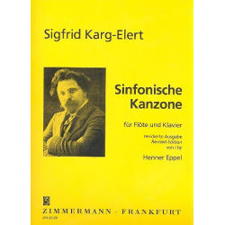 Sinfonische Kanzone op.114 : für Flöte und Klavier -Sigfrid Karg-Elert