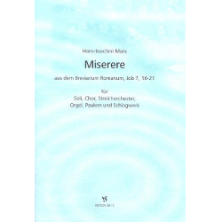 Miserere : für Soli, Chor, Streichorchester, -Hans-Joachim Marx