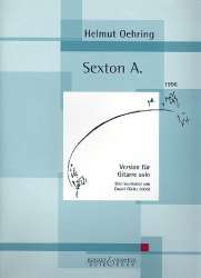 Sexton A. für Gitarre -Helmut Oehring / Arr.Daniel Göritz