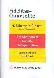 Fidelitas-Quartette - 4. Stimme in C hoch (Bariton / Posaune) -Josef Bach