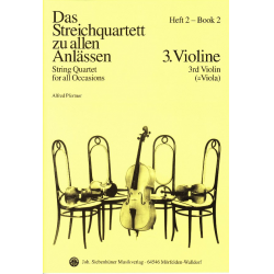 Das Streichquartett zu allen Anlässen Band 2 - Violine 3 (Viola) -Alfred Pfortner