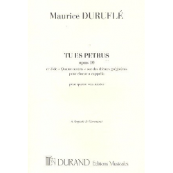Tu es Petrus op.10 : pour -Maurice Duruflé