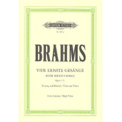 4 ernste Gesänge op.121 : -Johannes Brahms