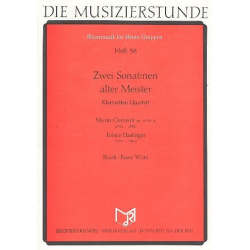 Zwei Sonatinen alter Meister (Klarinetten-Quartett) -Muzio Clementi / Arr.Franz Watz