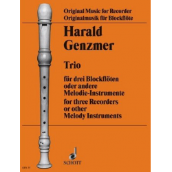 Trio : für 3 Blockflöten (SAA) oder -Harald Genzmer