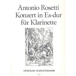 Konzert Es-Dur für Klarinette und Orchester (Klavierauszug) -Francesco Antonio Rosetti (Rößler) / Arr.Hanspeter Gmür
