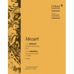 Konzert A-Dur KV488 : für Klavier -Wolfgang Amadeus Mozart