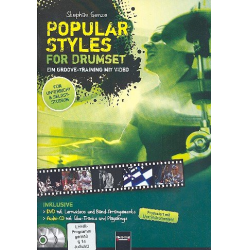 Popular Styles (+DVD +CD) : for drum set -Stephan Genze