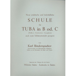 Schule für Tuba in B od. C -Karl Rinderspacher