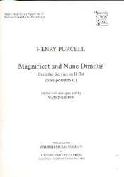 Magnificat and Nunc dimittis (transposition in C) : -Henry Purcell