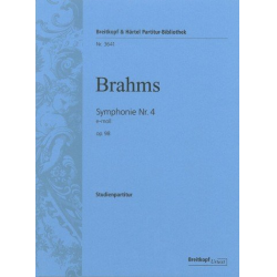 Sinfonie e-Moll Nr.4 op.98 : -Johannes Brahms