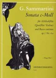 Sonate c-Moll op.1,4a : für Altflöte -Giuseppe Sammartini