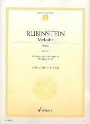 Melodie in F op.3,1 : für Viola -Anton Rubinstein / Arr.Wolfgang Birtel