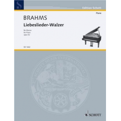 Liebeslieder Walzer op.52 : für Klavier zweihändig -Johannes Brahms