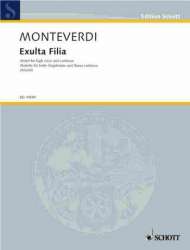 Exulta filia Sion : Motet for high -Claudio Monteverdi