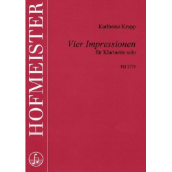 4 Impressionen : für Klarinette -Karlheinz Krupp