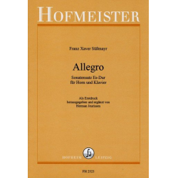 Allegro - Sonatensatz Es- Dur für Horn und Klavier -Franz Xayer Süßmayr