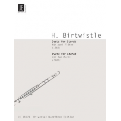 Duets for Storab for 2 flutes -Harrison Birtwistle