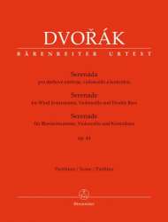 Serenade op.44 für Bläser, Violoncello und Kontrabass - Partitur -Antonin Dvorak