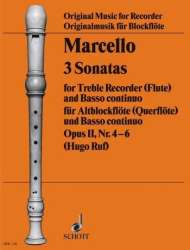 3 Sonaten op.2 (Nr.4-6) : für - Benedetto Marcello