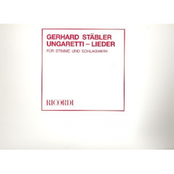 Ungaretti-Lieder : -Gerhard Stäbler