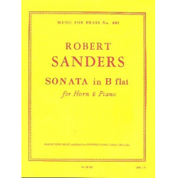Sonate B-Dur : für Horn und Klavier -Robert Sanders