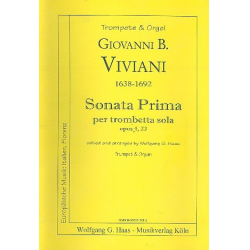 Sonata Prima op.4,23 : -Giovanni Bonaventura Viviani
