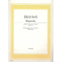 Rhapsodie g-Moll op.79,2 : für Klavier -Johannes Brahms