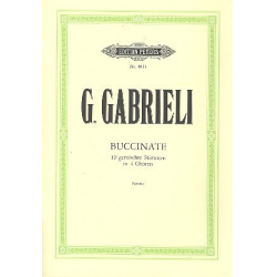 Buccinate : für 19 gemischte -Giovanni Gabrieli