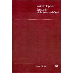 Sonate : für Violoncello und Orgel -Günter Albert Rudolf Raphael