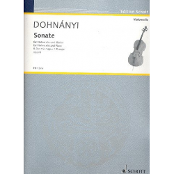 Sonate B-Dur op.8 : für Violoncello -Ernst von Dohnányi