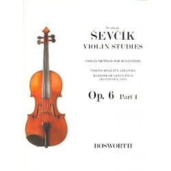 Violinschule für Anfänger op.6,4 (en/dt/frz) -Otakar Sevcik
