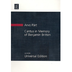 Cantus in Memory of Benjamin Britten : -Arvo Pärt