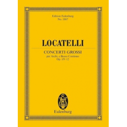 Concerti grossi op.1 Nr. 9-12 : Studienpartitur - Pietro Locatelli