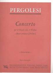 Concerto D-Dur : für Flöte, 2 Violinen -Giovanni Battista Pergolesi
