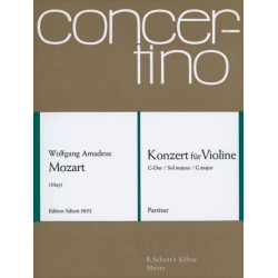 KONZERT G-DUR KV216 : FUER VIOLINE -Wolfgang Amadeus Mozart